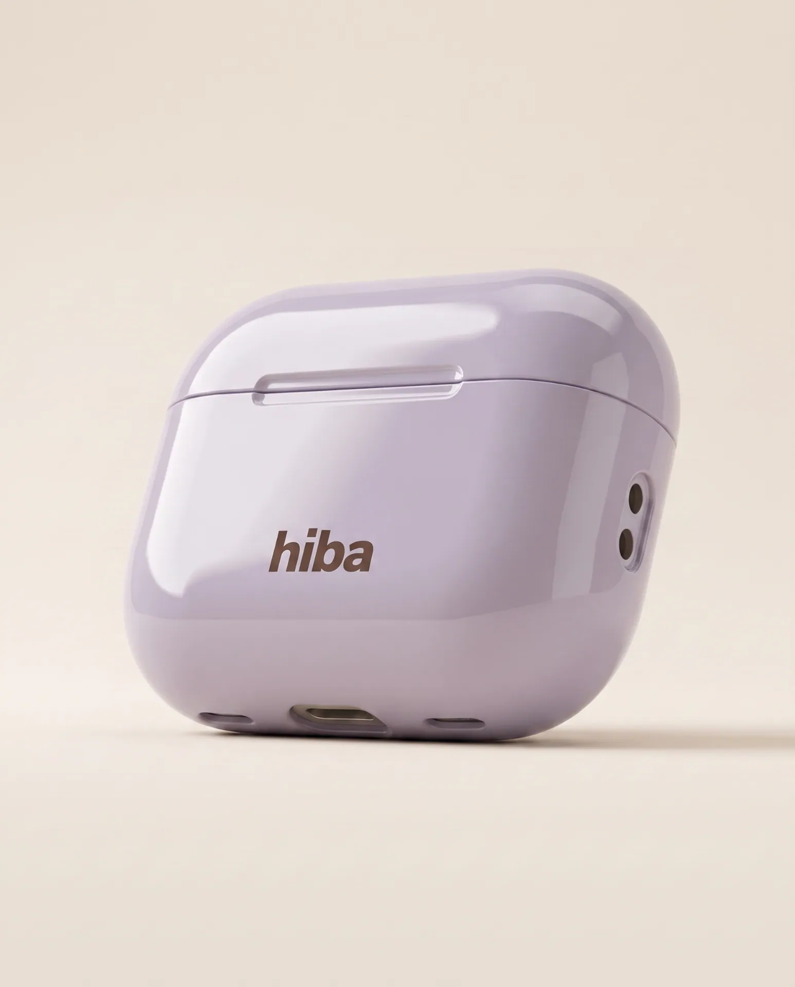 HIBA Lavender AirPods case as part of a soft aesthetic everyday carry