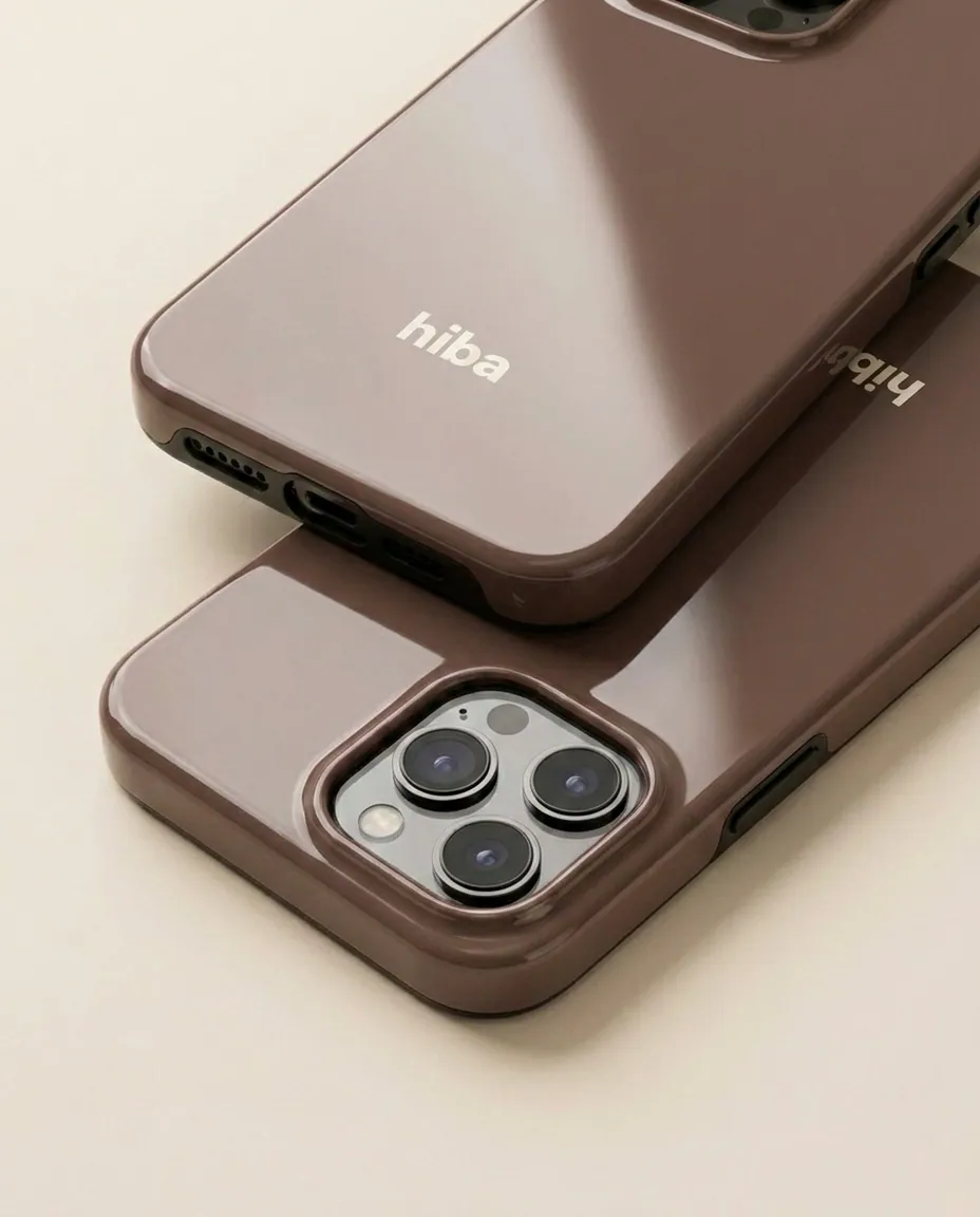 HIBA Cocoa Brown iPhone case feature details