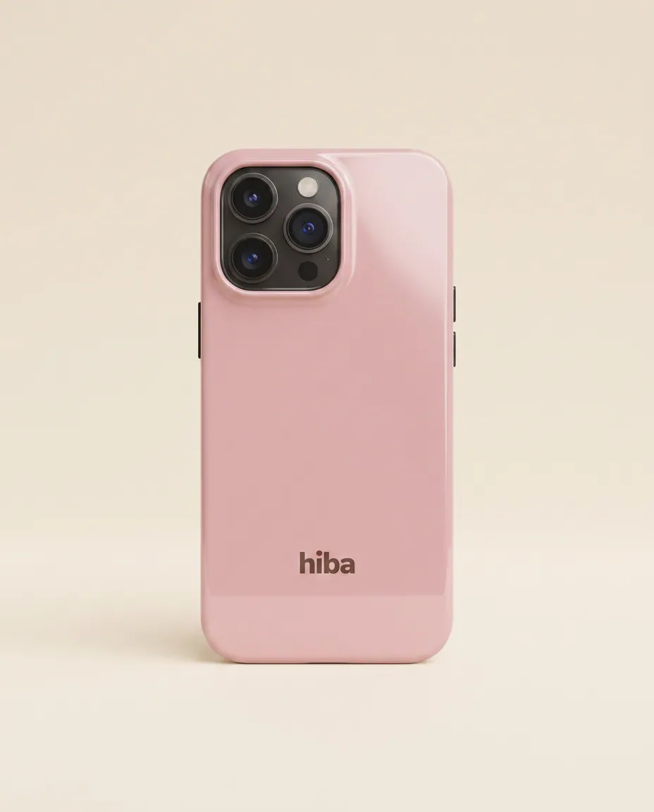HIBA blush aesthetic phone case